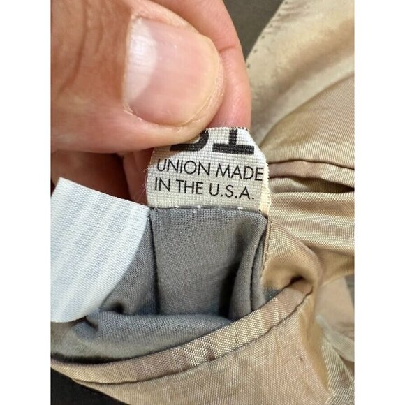 Hugo Boss Jacket Adult‎ Beige Medium Button Long Sleeve Blazer Mens Made In USA. - Picture 5 of 16